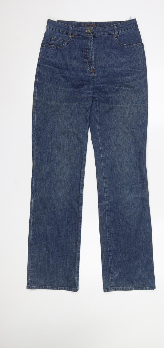 Womens UK Size 10 Gerry Weber Regular Fit Straight Blue Jeans