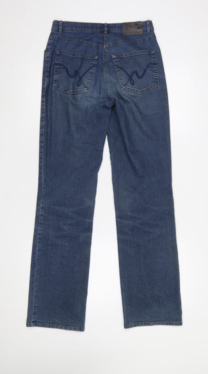 Womens UK Size 10 Gerry Weber Regular Fit Straight Blue Jeans
