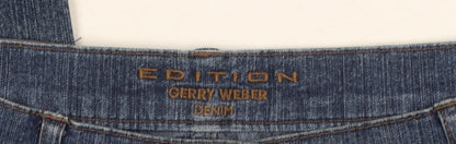 Womens UK Size 10 Gerry Weber Regular Fit Straight Blue Jeans