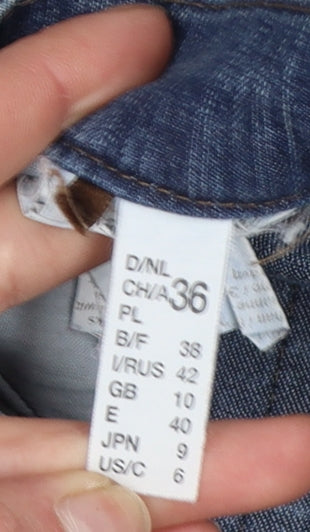 Womens UK Size 10 Gerry Weber Regular Fit Straight Blue Jeans
