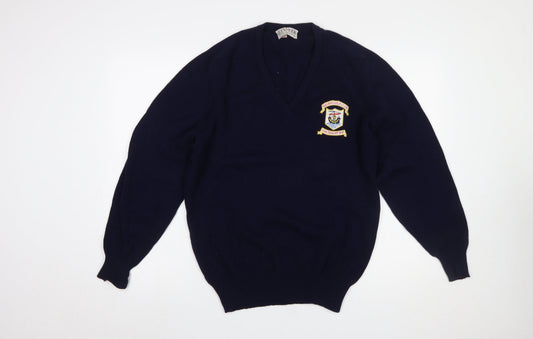 Mens UK Size M Glenmoor Blue Pullover Jumper