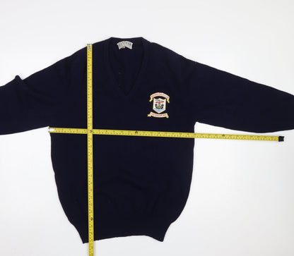 Mens UK Size M Glenmoor Blue Pullover Jumper