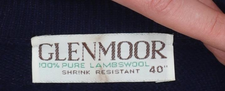 Mens UK Size M Glenmoor Blue Pullover Jumper
