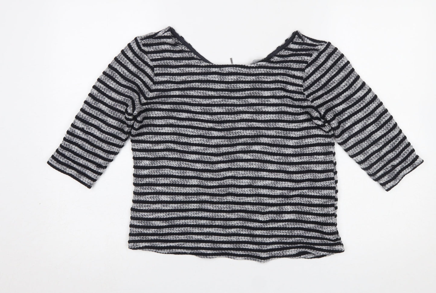 Womens UK Size 8 New Look Black Basic T-Shirt