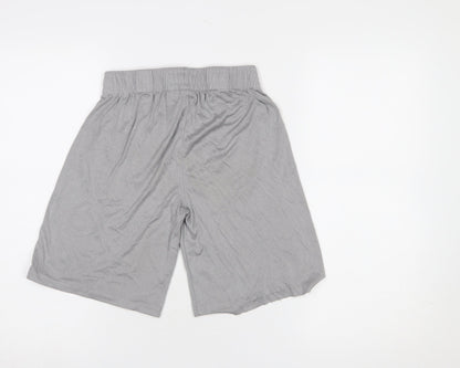 Puma Boys Grey 10-12 Years Athletic Jersey Sports Shorts