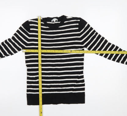 Womens UK Size 8 Warehouse Black Pullover Jumper