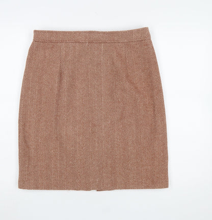 Womens UK Size L VERO MODA Straight & Pencil Tweed Skirt