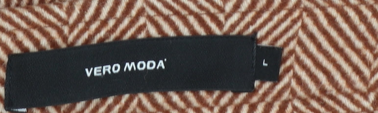 Womens UK Size L VERO MODA Straight & Pencil Tweed Skirt