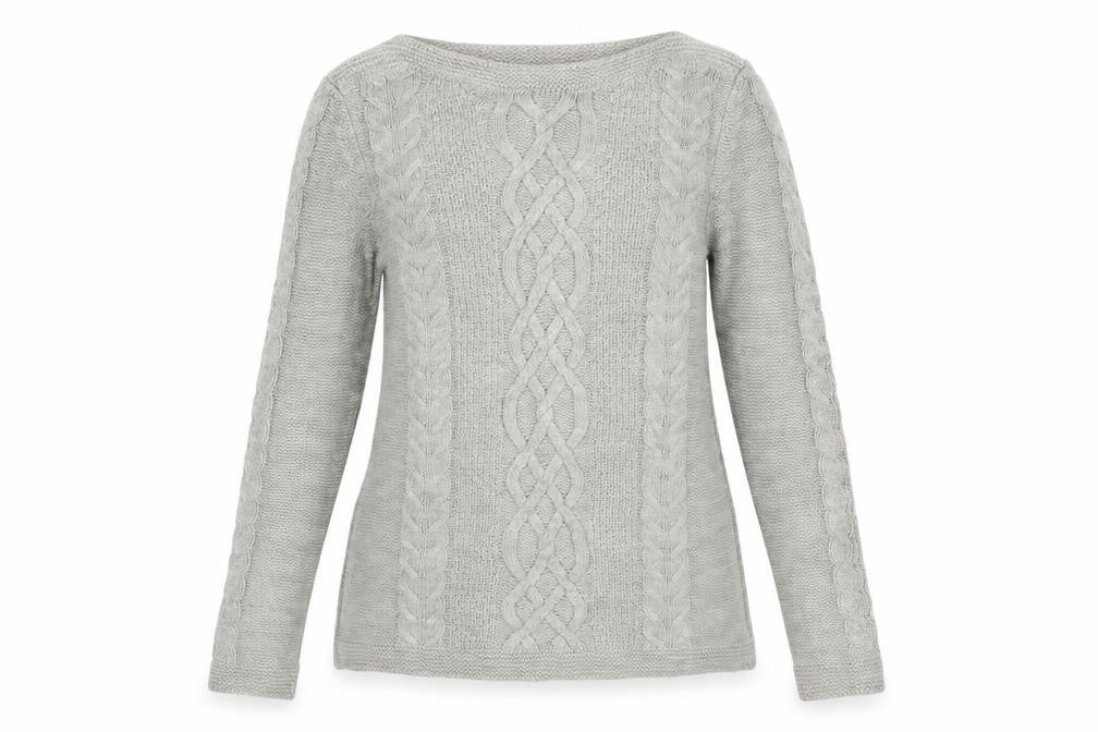 Womens UK Size S Oasis Grey Pullover Jumper