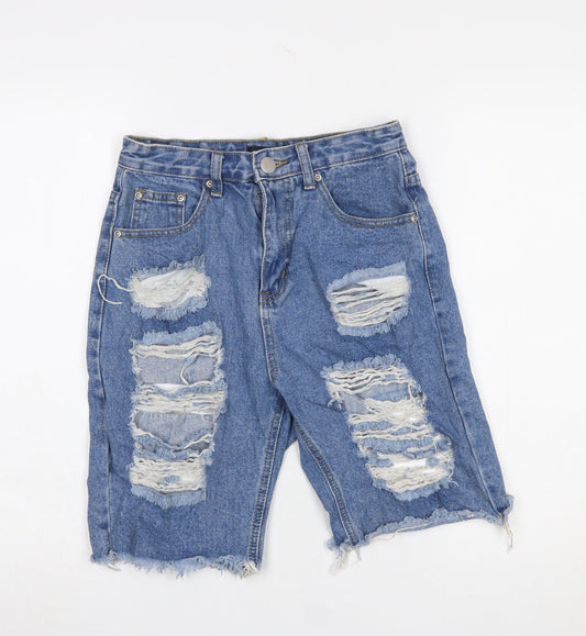 Womens UK Size 8 PRETTYLITTLETHING Relaxed Fit Bermuda Shorts