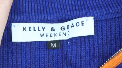 Mens UK Size M Kelly & Grace Blue Pullover Jumper