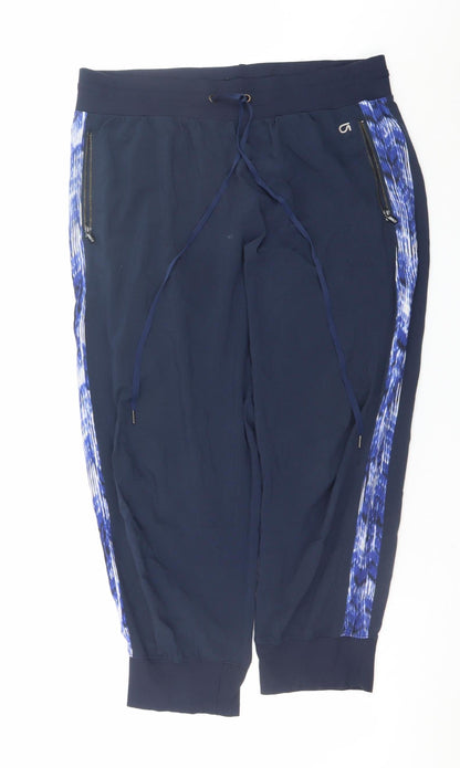 Womens UK Size M GapFit Regular Fit Jogger Blue Trousers