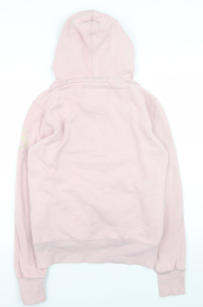 Womens UK Size S California Citywear Pink Pullover Hoodie
