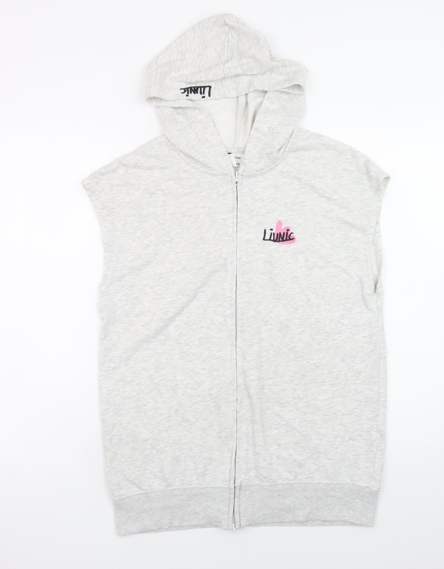 Girls UK Size 16 Years H&M Grey Full Zip Hoodie