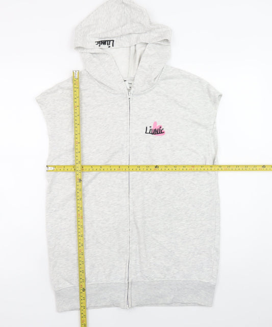 Girls UK Size 16 Years H&M Grey Full Zip Hoodie