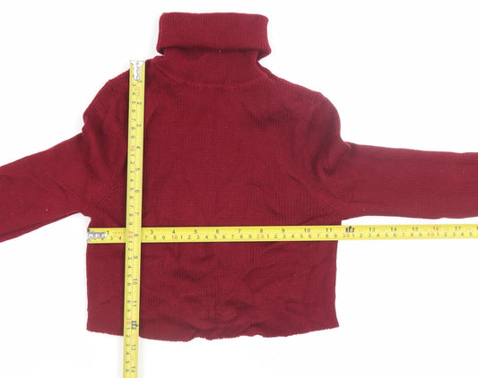 Womens UK Size S Uniqlo Red Pullover Jumper
