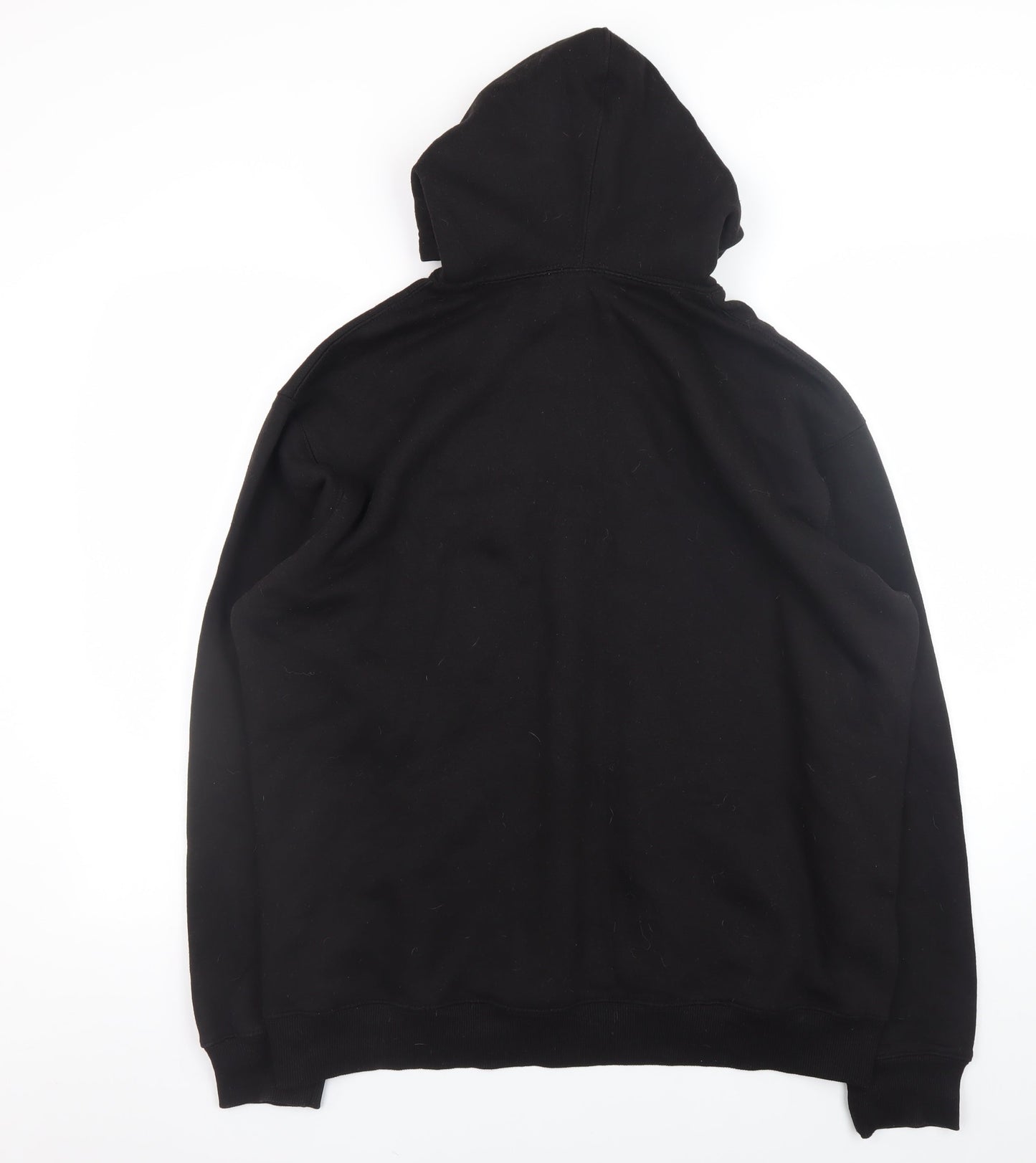 Mens UK Size M boohooMAN Black Pullover Hoodie