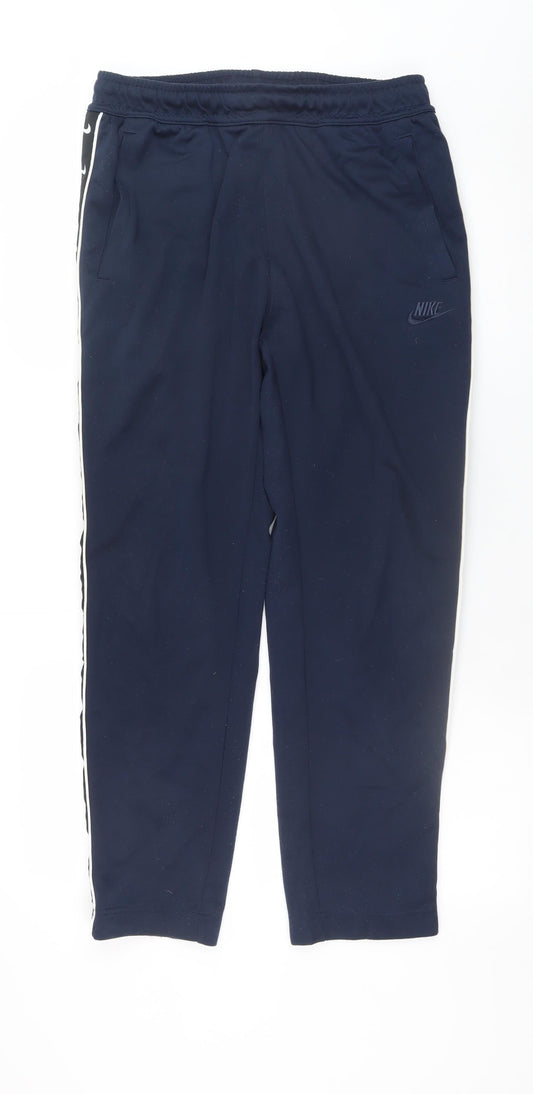 Mens UK Size M Nike Regular Fit Jogger Blue Trousers
