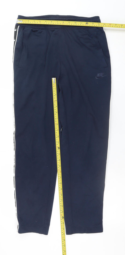 Mens UK Size M Nike Regular Fit Jogger Blue Trousers