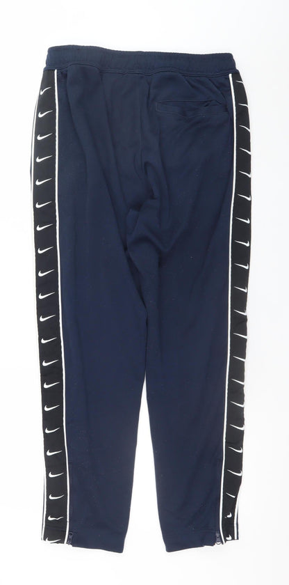 Mens UK Size M Nike Regular Fit Jogger Blue Trousers
