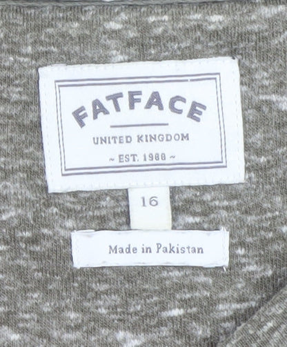 Mens UK Size L FatFace Brown Pullover Sweatshirt