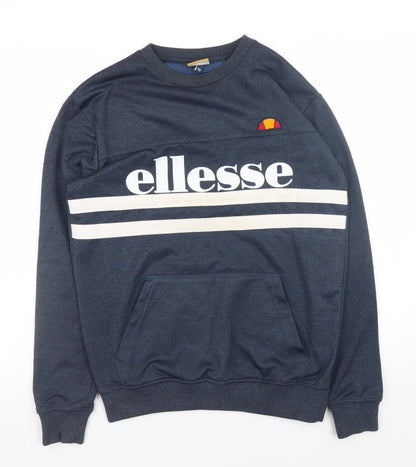 Mens UK Size XS ellesse Blue Pullover Sweatshirt