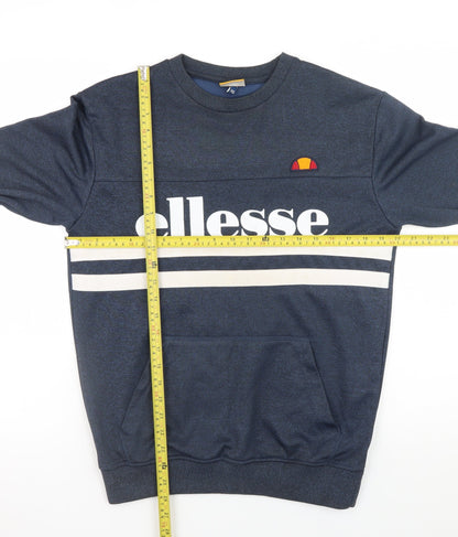 Mens UK Size XS ellesse Blue Pullover Sweatshirt
