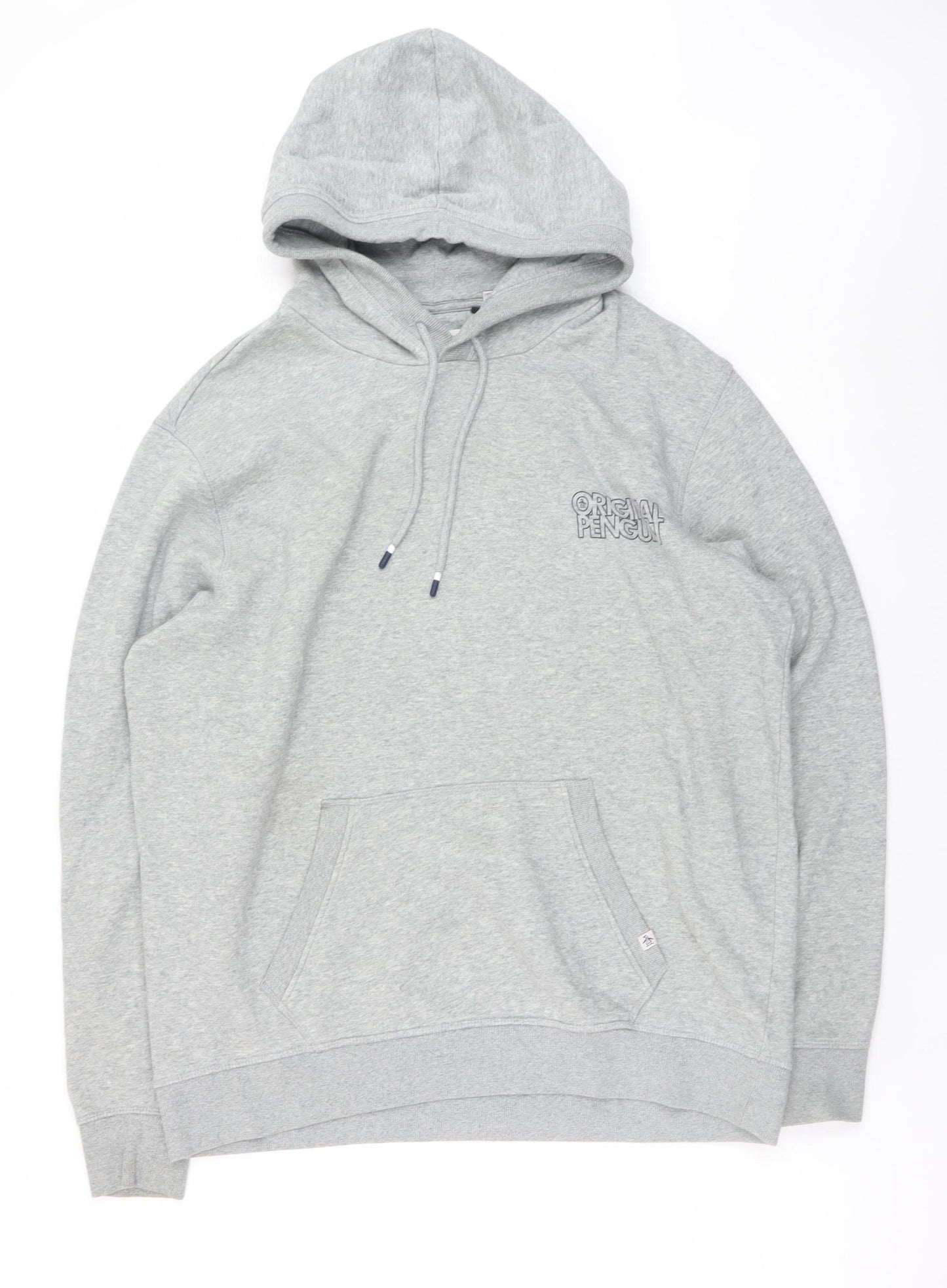 Mens UK Size XL Original Penguin Grey Pullover Hoodie