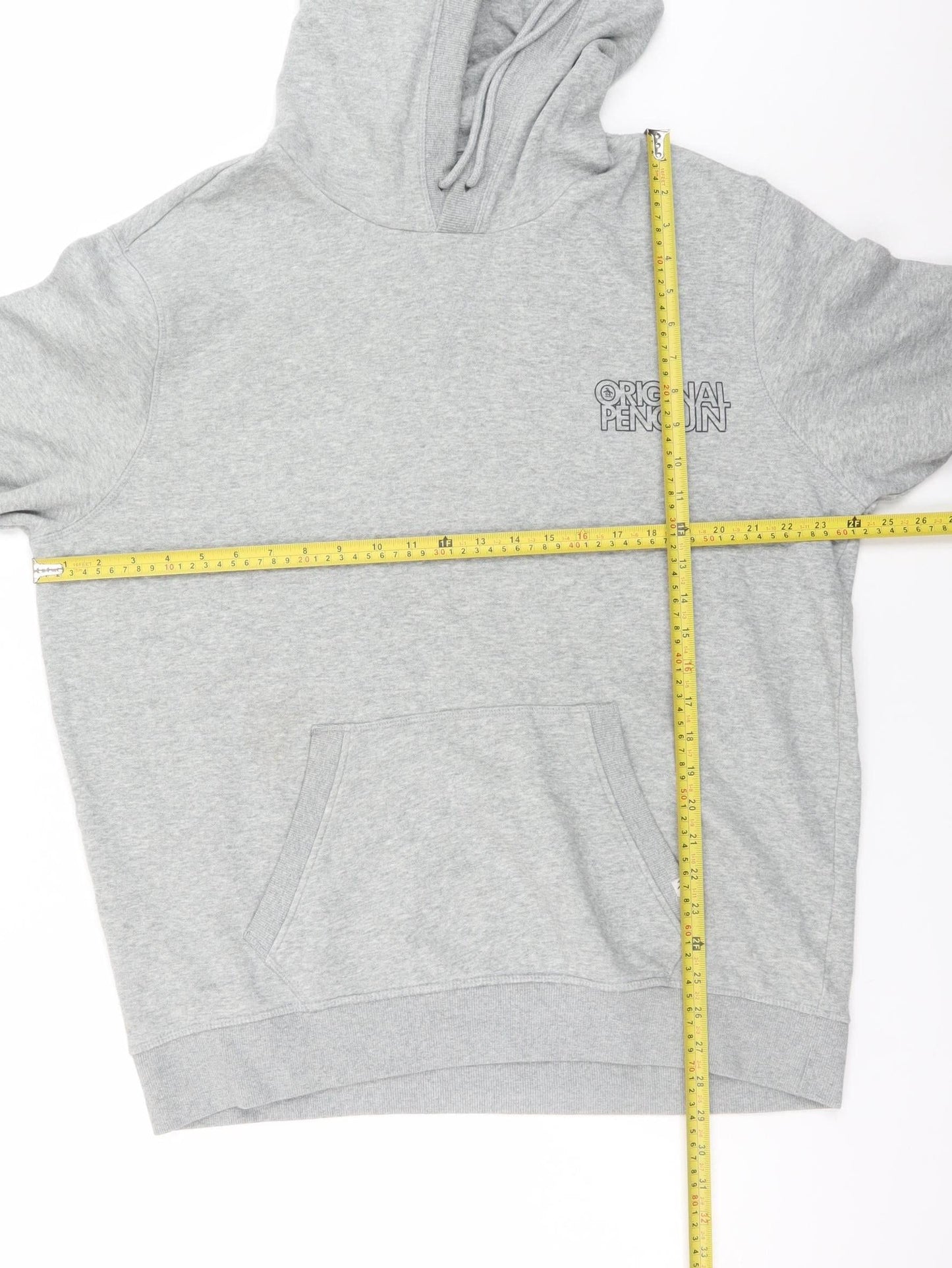 Mens UK Size XL Original Penguin Grey Pullover Hoodie