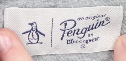 Mens UK Size XL Original Penguin Grey Pullover Hoodie