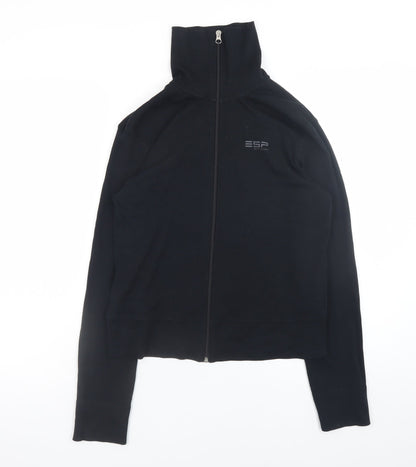 Mens UK Size L Esprit Sports Black Full Zip Sweatshirt
