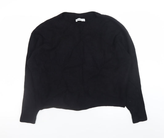 Womens UK Size 8 Zara Black Pullover Jumper