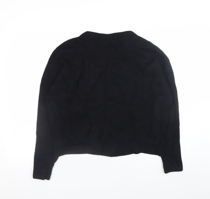 Womens UK Size 8 Zara Black Pullover Jumper