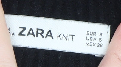 Womens UK Size 8 Zara Black Pullover Jumper