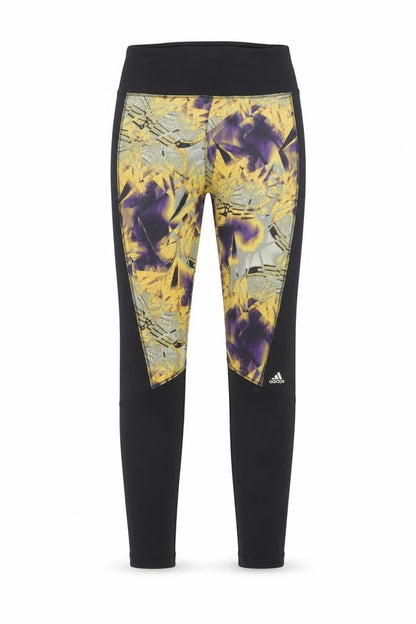 Front view of Adidas Teens Multicoloured Techfit Climalite Ankle Leggings, size 11-12Y