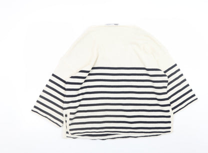 Womens UK Size 8 Zara Ivory Pullover Jumper