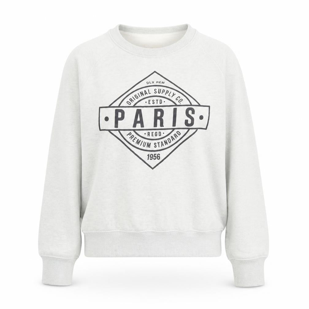 Cedarwood State Women’s Grey Paris Graphic Pullover Sweatshirt Size L