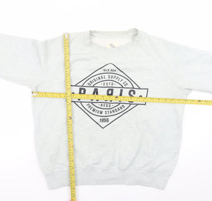 Womens UK Size L Cedar Wood State Grey Pullover Sweatshirt