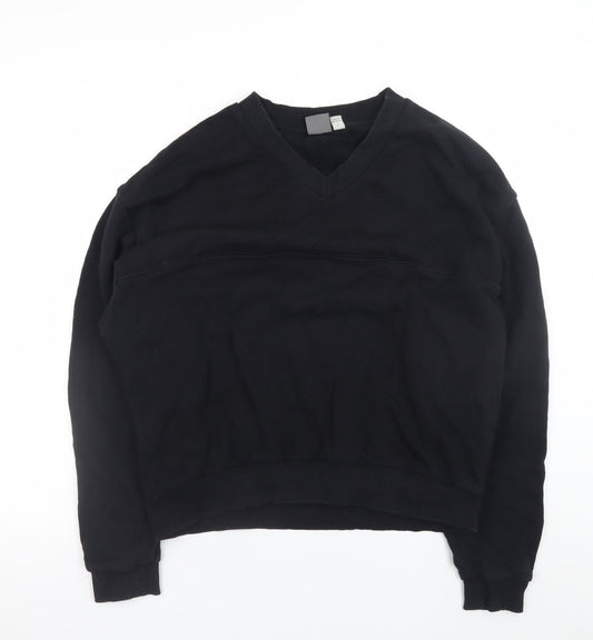 Mens UK Size M ASOS Black Pullover Sweatshirt