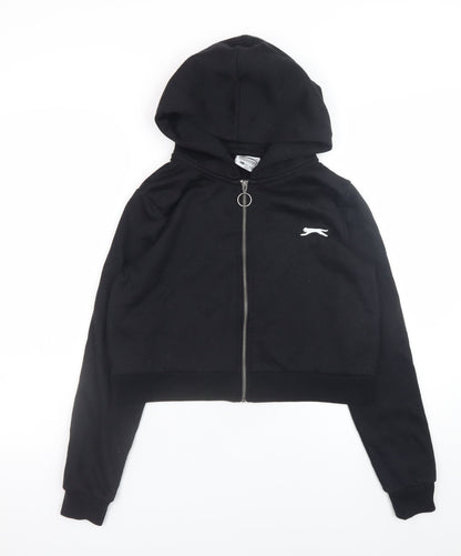 Womens UK Size 8 Slazenger Black Full Zip Hoodie