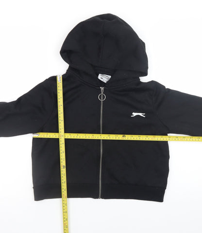 Womens UK Size 8 Slazenger Black Full Zip Hoodie