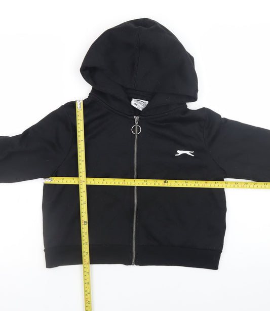 Womens UK Size 8 Slazenger Black Full Zip Hoodie