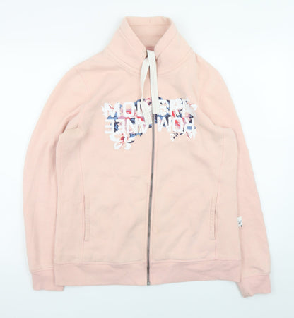 Womens UK Size M ESMARA Pink Full Zip Sweatshirt
