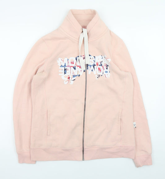 Womens UK Size M ESMARA Pink Full Zip Sweatshirt