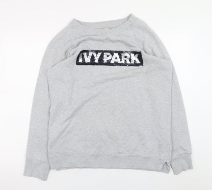 Womens UK Size 2XS IVY PARK Grey Pullover Sweatshirt