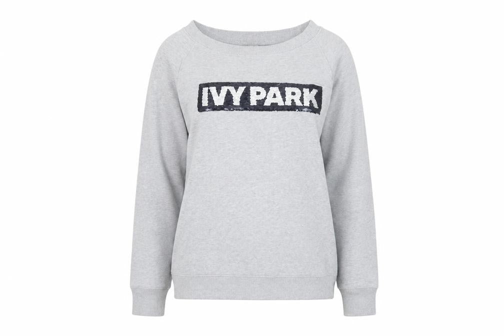 Womens UK Size 2XS IVY PARK Grey Pullover Sweatshirt