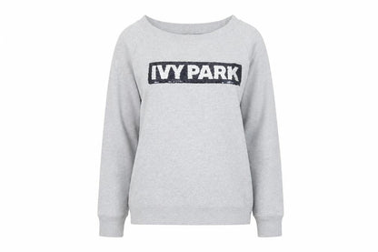 Womens UK Size 2XS IVY PARK Grey Pullover Sweatshirt