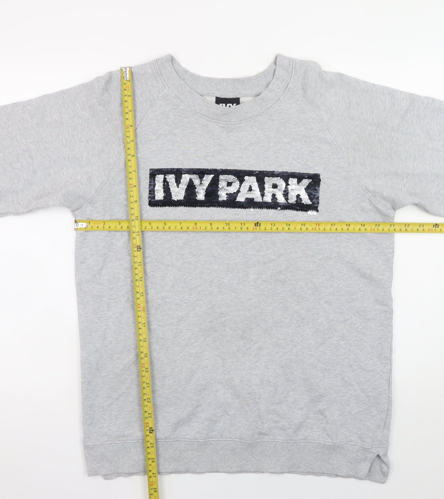 Womens UK Size 2XS IVY PARK Grey Pullover Sweatshirt