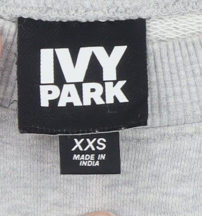 Womens UK Size 2XS IVY PARK Grey Pullover Sweatshirt