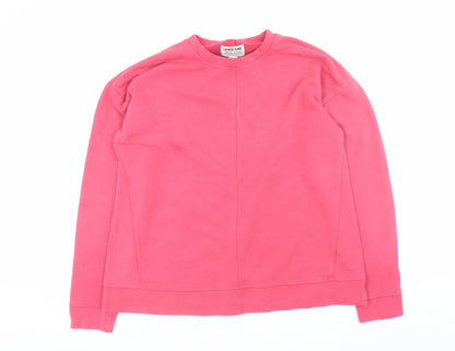 Mens UK Size L Lands' End Pink Pullover Sweatshirt